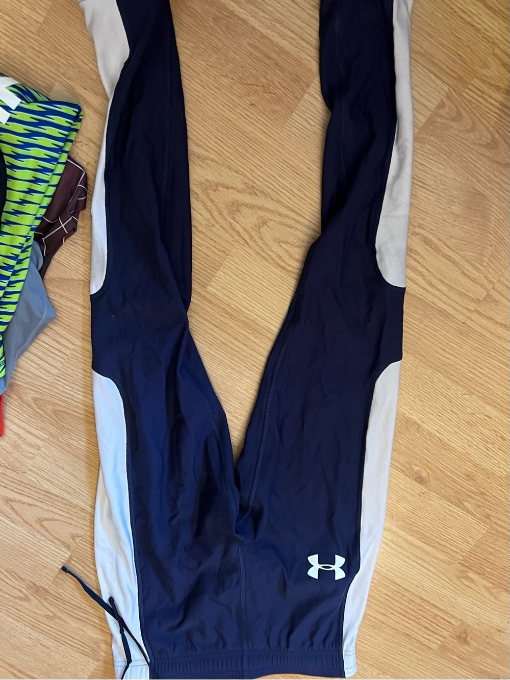 Under Armour Navy and Black ColdGear Leggings